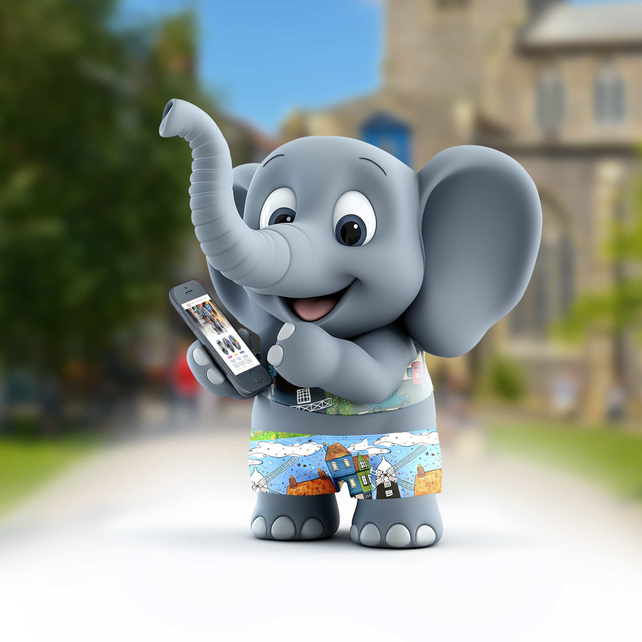 elephant-holding-iphone